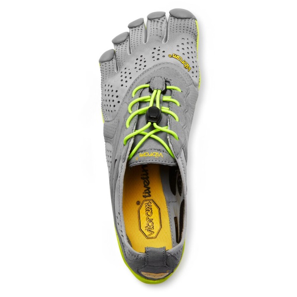 Panske Bezecke Topanky Vibram Slovensko - FiveFingers V-Run Siva / Žlté | 0732FGQKJ